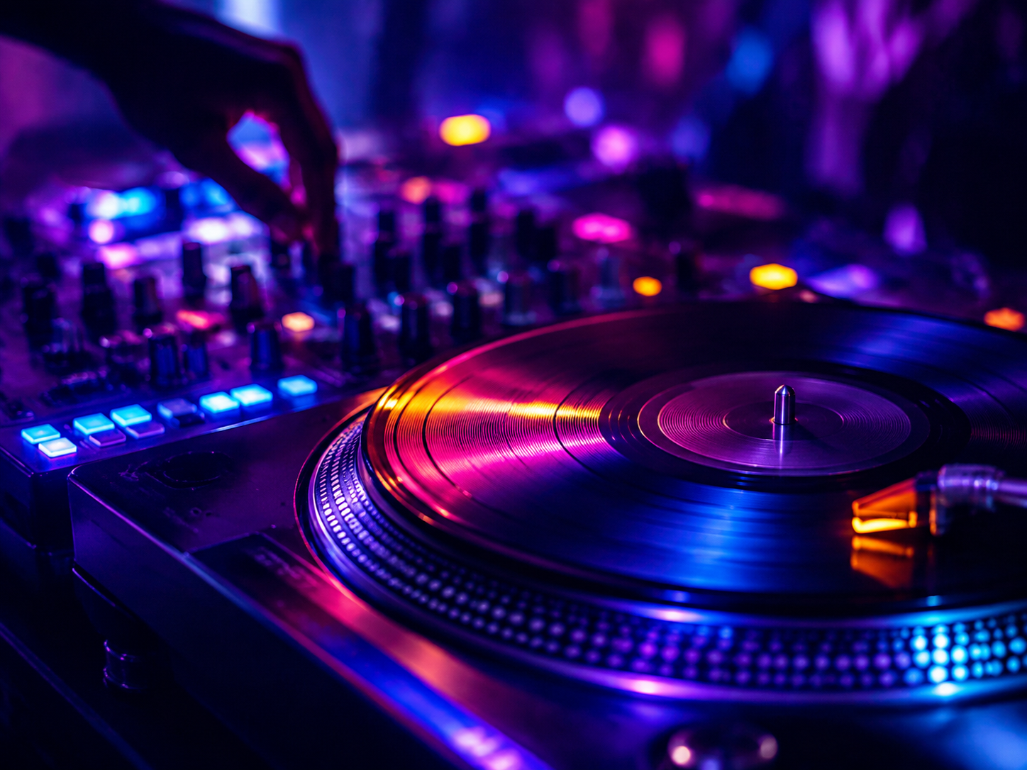 DJ performing at an event