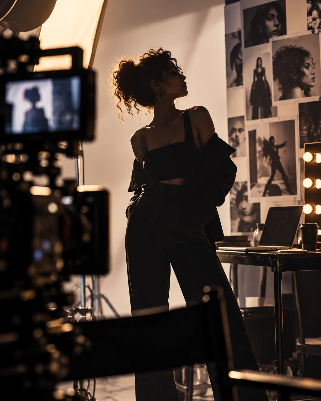 Model in a studio portrait